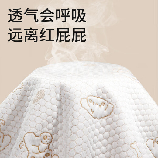 
McGonzi double-sided urine separator baby waterproof and washable ice silk summer large-size baby overnight diaper pad full bed sheet double-sided printed puppy + little yellow duck - 7A antibacterial and mite removal 70x100cm