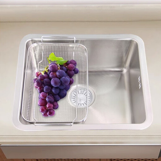 Kohler 304 Edelstahlspülbecken Prolo Single Tank Table Tisch und unten doppelte Küchenbecken Küche Handwasch- und Gemüsebecken 3884 B Kohler Prolo Single Tank + Kohler Tao Eingriff Küche