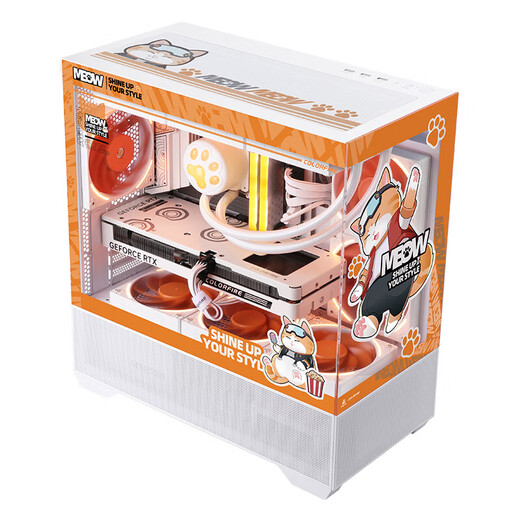 Buntes Familien Bucket RTX5070 Host 5060 Grafikkarte 5060ti Assembly Computer DIY Games E-Sports AI Orange Cat 14600KF Komplette Maschine 12400f Desktop-Konfiguration 3: 14600KF+5060