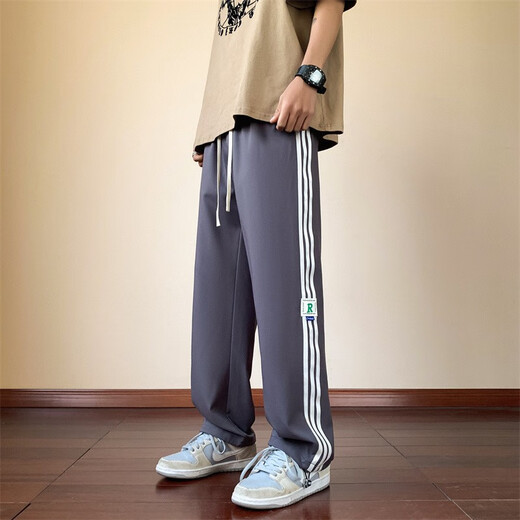 Ran Yilans selbe Sommer-Eis Silk Long Hosen für Jungen und Schüler der Junior High School Sport Casual Hosen für Kinder Wear Hosen K9905 Khaki Qualitätssicherung M 80-100jin [Jin entspricht 0,5 kg]