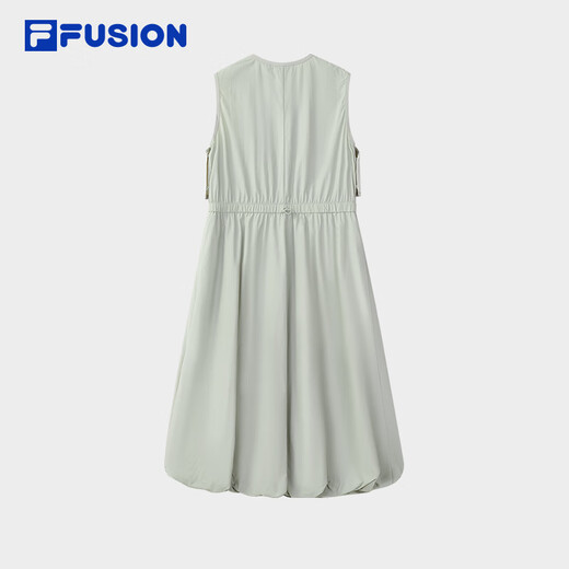 FILA FUSION赵露思同款|斐乐潮牌女装连衣裙2025秋新款时尚修身背心裙 冷白灰-GY M 165/84A/M