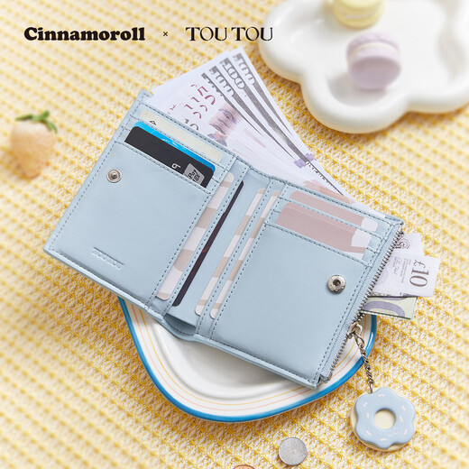 billetera para mujer toutou cinnamoroll yugui billetera para perros múltiples bolsas de bolsas de la tarjeta de la llave del regalo de San Valentín para la novia Haiyan Lan