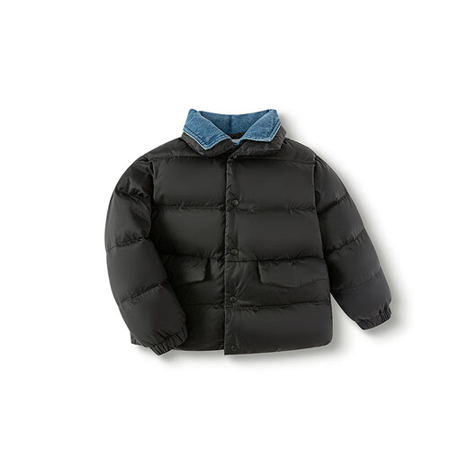 Balabala children's clothing children's down jackets for boys and girls 2025 new baby winter clothing spliced ​​jackets three-proof warm tops versatile