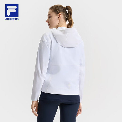 FILA Women's Woven Jacket 25 Summer Bicycle Hooded Sunscreen Top Jade White-WT S 160/80A