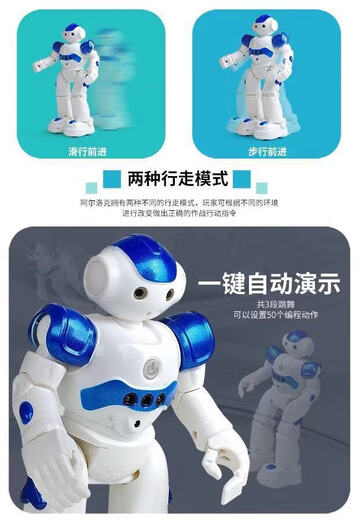 SAMEWIN新品微供智能早教遥控机器人益智男孩儿童玩具手势感应USB 967智能机器人（英文版