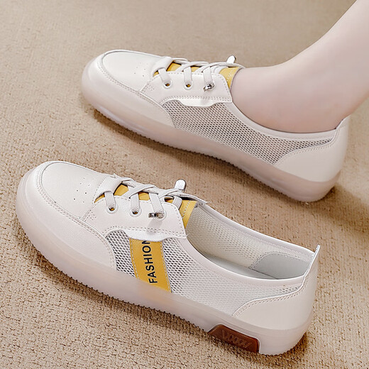 Woodpecker White Shoes for Women 2025 Summer NUEVA MEHA ANTERENTE DESAUPABLE DE UNA PIES SOLO SOLO SOLO CAVILLO CORRALES FORMAS BEIGE 35