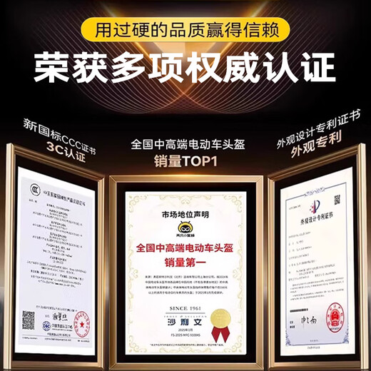 Two Little Bees 3C Certified Motorcycle Helmet for Men and Women Battery Electric Vehicle Half Helmet for All Seasons Winter Antifreeze Safety Hat Four Seasons Dark Blue Internal and External Double Mirrors Class A 3C