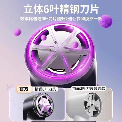 KDISV German Hair Ball Trimmer Shaver Clothes Pilling Remover Home Shaving Hair Remover Autumn Sticky Hair Remover 1cm 1 Tear 1 Tube Enhanced Dark Gray Purple 6-Blade Blade