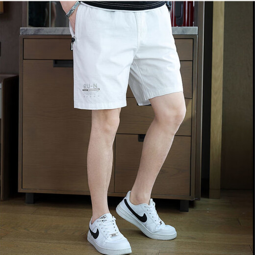 Исаак Пол Pure Cotton Shorts Мужские свободные пять кварталов летняя мужская внешняя одежда в середине брюк папа повседневные брюки на молнии ya9227 Grey [Pocket Zipper] L _120-135 Jin [Jin равняется 0,5 кг] вокруг