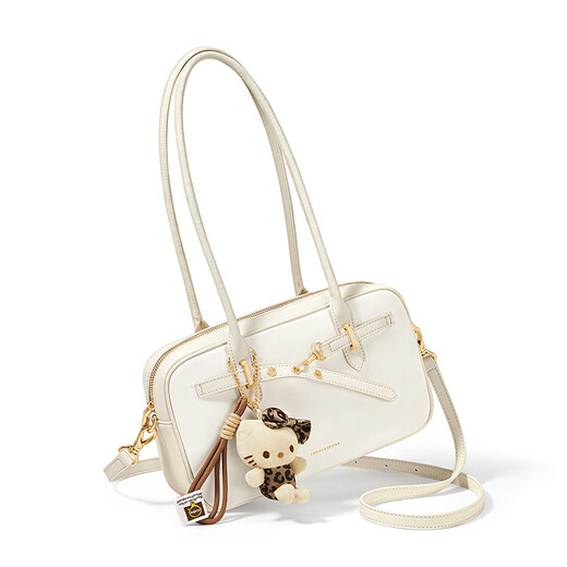 Cnoles Bag Women's Bag 2025 Luxury High-end Bowling Bag Crossbody Bag Chinese Valentine's Day Gift to Girlfriend White - New Holiday Gift to Girls