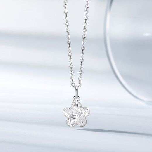 Chao Acer Platinum Crushed Ice Exploding Flower Pendant Women's PT950 Platinum Necklace Birthday Gift Price Single Pendant (Including Labor Cost 260 Yuan) 3.05g