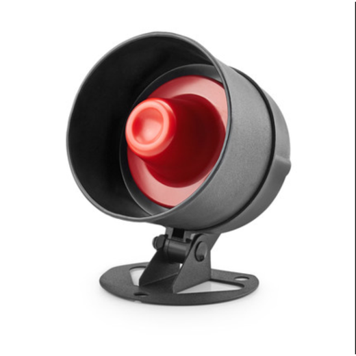 Small passive horn speaker, high-pitched passive alarm speaker, waterproof 8 ohm 15 watts 20W/30W S24BG 20W black aluminum basin-passive, external audio source required