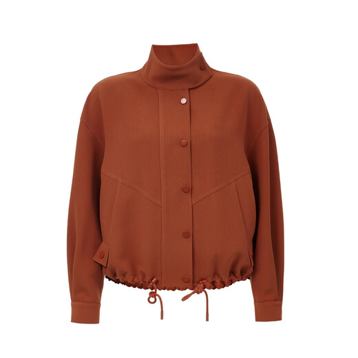 VEROMODA Jacket Women's 25 Spring New Style Hem Drawstring Neck Snap Button Short Jacket 325117017