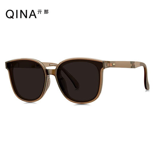 Qina (Qina) Brille Zhao Lusi gleicher Stil Leichte Klapperbrille für Männer und Frauen im Freien Sonnenschutz Sonnenbrille Trend QN5012 A62 [Lusi gleicher Stil]