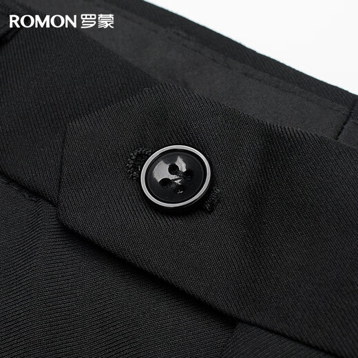 Luo Meng anti-wrinkle iron-free trousers men's high-waisted loose casual business suit trousers casual trousers straight-leg dad trousers