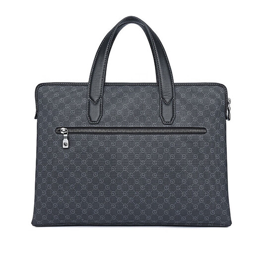 
Goldlion handbag horizontal large-capacity computer bag PVC men's bag business briefcase birthday gift gift business-PVC 13-inch large bag