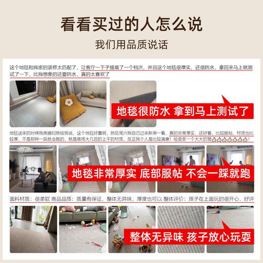 德国地毯2025新款客厅奶油风轻奢高级沙发茶几毯免洗可擦防水地垫 160*230cm(适合2-3人沙发) 云颜-16867
