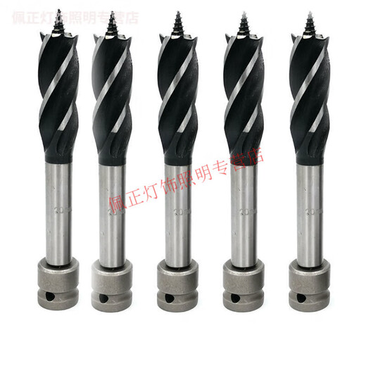 MieLanat MIELANAT electric wrench 18-turn woodworking 2 twist template drill bit high-speed steel 22 special electric board four-slot four-edged self-tapping drill 20mm sharp type