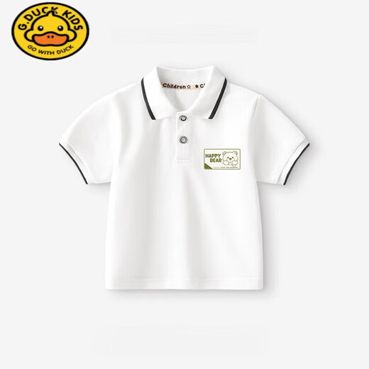 G.DuckKids Boys Polo à manches courtes 2025 Nouvelle t-shirt pour garçons à manche à demi-manche