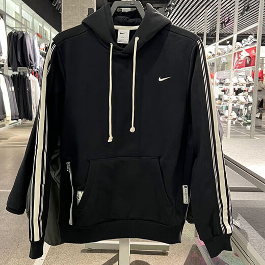 
Nike (NIKE) official sweatshirt men's tops for spring new CNY Dragon Year limited velvet casual sportswear hooded pullover HJ3882-010 black/light ivory white S