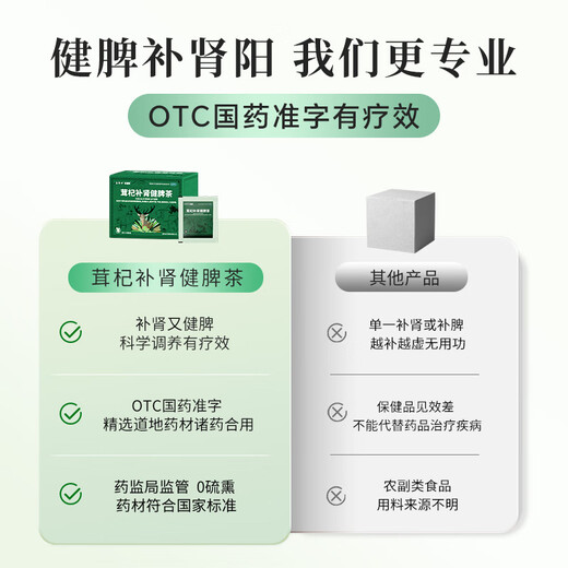
Tea Doctor Zhong Antle and Qi tonifying the kidney and strengthening the spleen 2g*18 bags/box Antle and Qi tonifying the kidney and helping the yang, Qi and spleen qi to strengthen the spleen, waist and knee pain, nocturnal urine, containing deer antler wolfberry ginseng, national medicine accurate otc