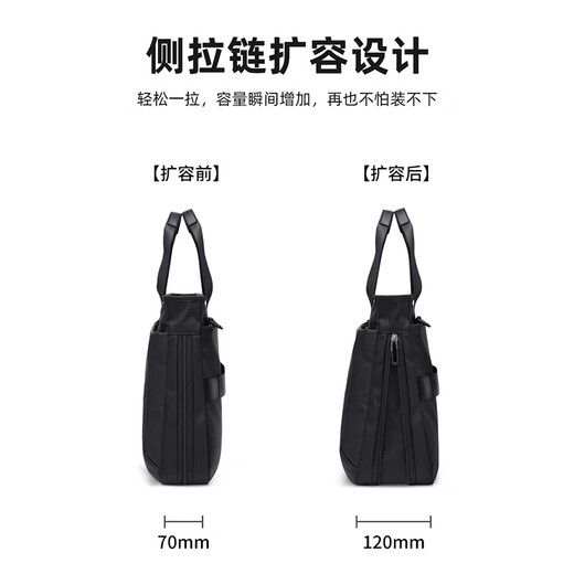POLO briefcase men's business handbag men's 14/15.6-inch computer bag conference file bag business trip shoulder bag