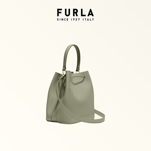 Furla Levante Cowhide Small Women's à la mode de banlieue de banlieue à main le pochon à crampe sac à crampe sac décontracté sac haut-gard