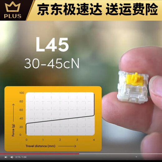 Wooting 磁轴 60HE 键盘 Lekker 线性 L45 L60 国内现货 Osu L60(12颗)