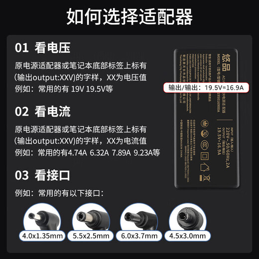 悠品宏碁掠夺者·擎Neo战斧刀锋暗影骑士·龙电脑充电器19.5V16.9A 330W非凡Go Pro笔记本电源适配器线