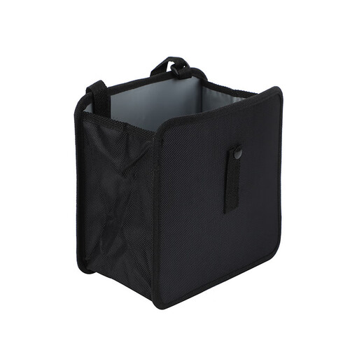 Car trash can Car storage box Multi-function trunk storage box Foldable trash can Automotive supplies L3884 houndstooth clip model [black]