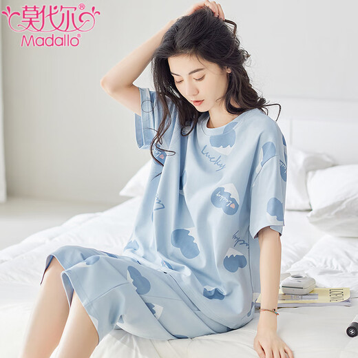 Pyjamas de coton pur pur modal pour les femmes minces simples rayées à manches courtes pantalons de courte durée