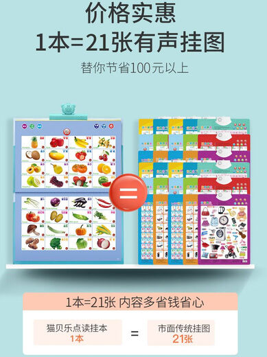 Smart Fish Children's Early Educational Sleeping Book Finger-spezielle Lesebuchbuch Baby Chinesisch und englische Hörbücher spitzte Lesestift-Lernmaschine Big Book 31-Seite Lademodell 1000-Punkte-Lesung