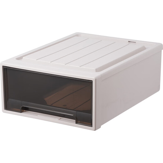 He Jiagong Wardrobe Storage Box Drawer Plastic Household Clothing Storage Box Clothing Underwear Organizing Box Transparent Storage Box 37L[3523] Deep 47*35*23cm Special Offer 1