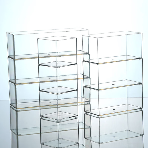 Pupan Andere Aufbewahrungsboxen Küchenschubladen eingebaute Partition transparente schmale Streifen Tabelle Stäbchen Stäbchen Station Rechteckige 4877. Seite U Transparent Korb mittelgroß 1 pt hohe transparent