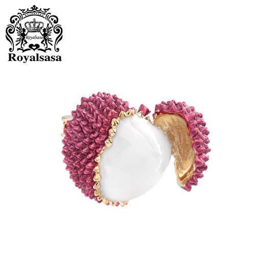 Royal sasa royal sasa cute concubine smiles lychee small brooch women's anti-exposure buckle high-end suit accessories pin