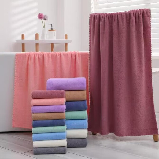 Special towel for pets, absorbent and quick-drying, cat bathing, thickened bath towel, dog Teddy Bichon, small towel for wiping water, 1 pink square towel (25*25cm)