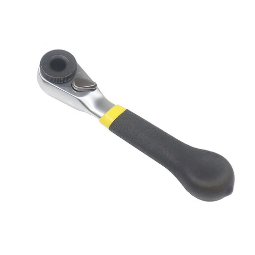 Mini ratchet wrench set narrow small space gap screwdriver riding wrench inner hexagonal plum blossom cross set through hole wrench + S2 inner hexagonal / 6 pieces