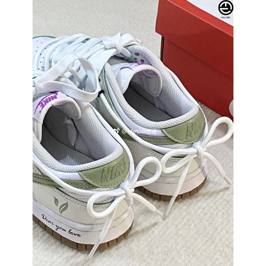 耐克（NIKE）球鞋定制 Dunk Low 男女款青提山茶清新简约高街低帮板鞋 FD9922-151 原鞋货号 35.5