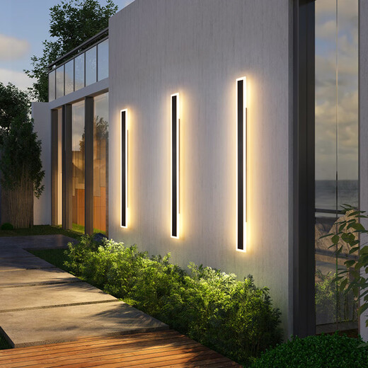 Grand View Garden (DGY) Außenwandleuchte Treppe Treppe Langes Wand Licht Außenbalkon Lichttür Villa Innenhof 003Z 9227- [Regensicheres Modell] 9227-150 cm-neutral