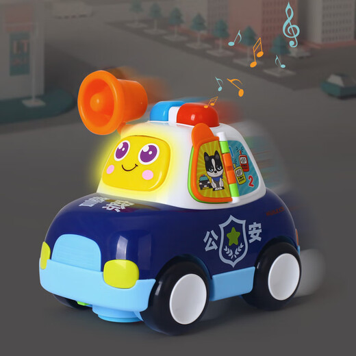 Huile toys Justice Police Car Children's Early Education Music Engineering Car Toys Baby Gift Huile toys Police Car HD698