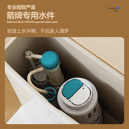 箭牌（ARROW）卫浴静音缓降马桶小户型坐便器节水家用喷射虹吸抗菌防臭马桶T32 工学座圈12609 305坑距