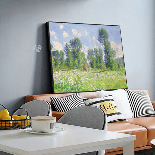 Beyzk Giverny's Spring Monet Pintura al óleo Hogar sala de estar moderna pared decorativa pintura colgante de medidor de medidores de la pintura Master Monet Coast 02 80*12035 mm de espesor