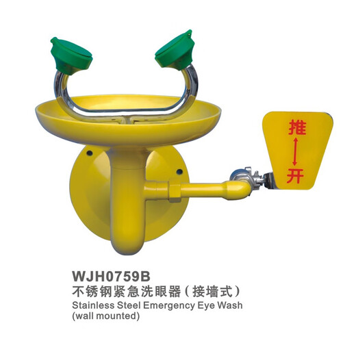 润旺达单头冲淋洗眼移动单口洗眼器 复合式洗眼器 台式立式洗眼器 WJH1355-4