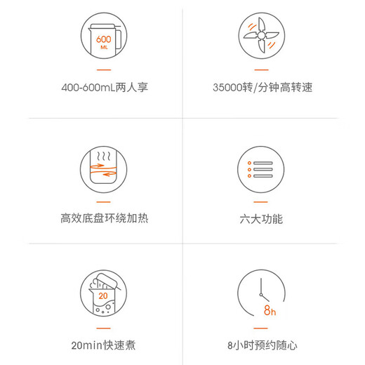 JOYOUNG 1 personne petite machine à lait de soja portable mur cassé sans filtre ménage entièrement automatique multifonction mini 300 ml A1 mini (poudre) 0,3 L