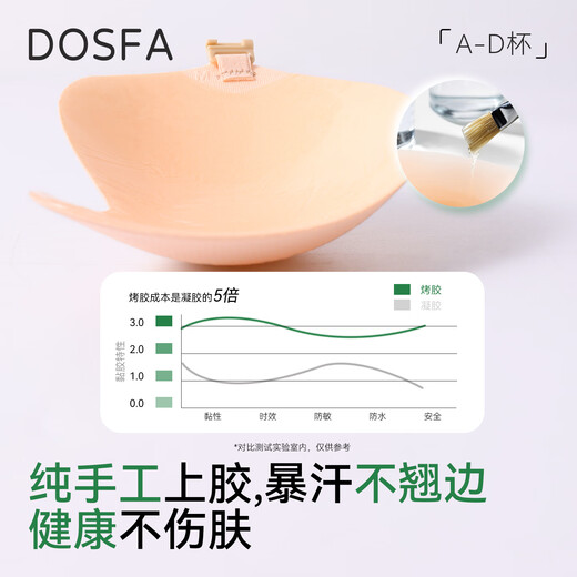 DOSFA breast patch bra mango cup breast patch women's thin invisible push-up large breasts small breasts glossy wedding bra