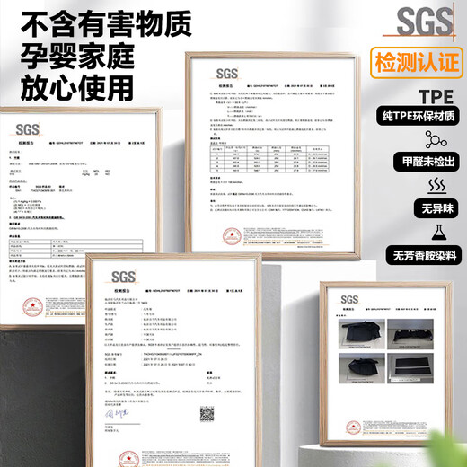 百马饰 适用于别克gl8脚垫全包围tpe652t路上公务舱653t es陆尊胖头鱼 全车-TPE脚垫+咖色地毯+尾箱垫