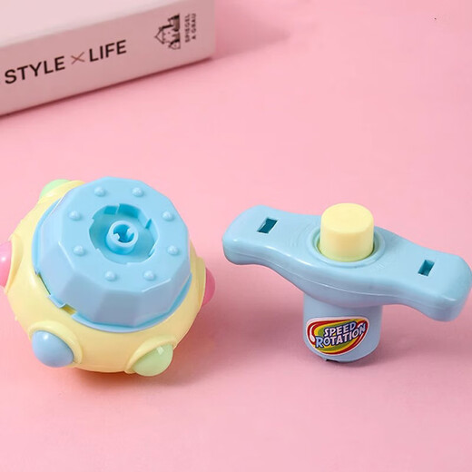 Glowing Rotating Lotus Gyro Education Kindergarten Children's Toys Student Award Gift Glowing Lotus Gyro - 1 Pack [Random Color]
