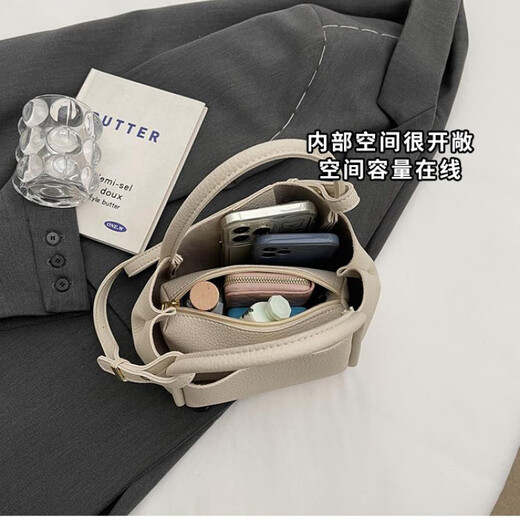 Calculat/Keen coreano nicho lychee patrón de bolso retro de verano mujeres viajando bolso de cuerpo cruzado textura de cuero suave bolso bolso bagige mother-child bag_lower ancho de 19 cm