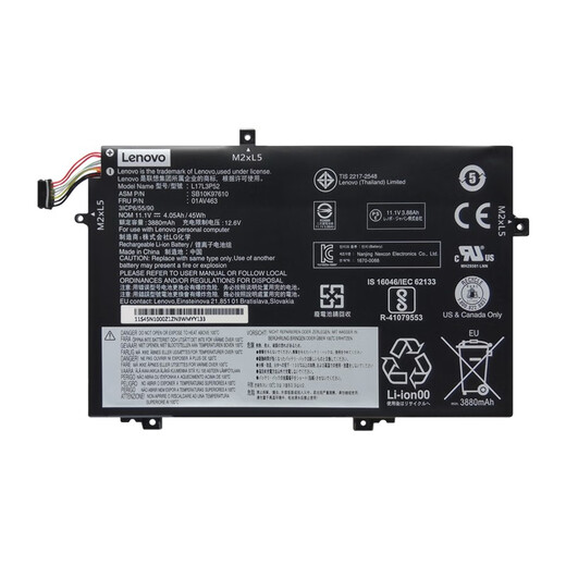 Lenovo Original ThinkPad L480 L580 L490 L590 L14 L15 Laptop Batterie 01AV463 L17L3P52 L17M3P54 5B10W13895 5B10W138