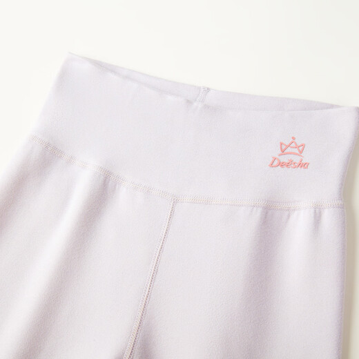 DEESHA contains sheep wool, mulberry silk, children's school uniform artifact, double-sided brushed leggings, anti-static girls' warm pants